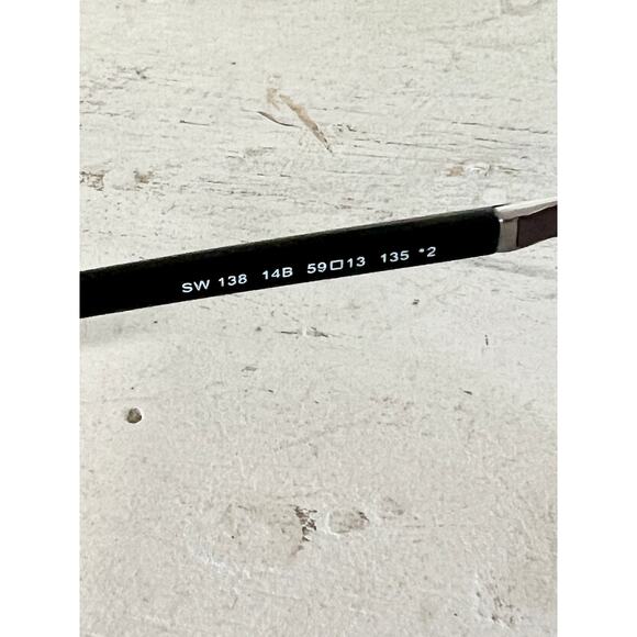 Swarovski SW 138 Gunmetal Frame Grey Gradient Lens Aviator Sunglasses - Picture 9 of 10